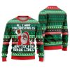 Black Santa Funny Ugly Christmas Sweater - Image 1