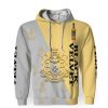Black Velvet And Pattern Logo-3D Unisex Hoodie - Image 1