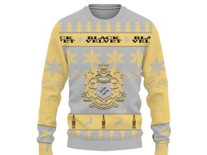Black Velvet Merry Christmas Unisex Gift Fan-3D Sweatshirt - Image 1