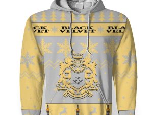 Black Velvet Merry Christmas Unisex Gift Fan-3D Unisex Hoodie - Image 1