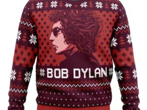 Blood On The Tracks Bob Dylan Ugly Christmas Sweater - Image 1