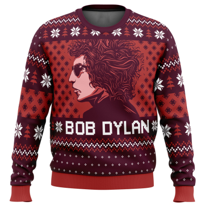 blood on the tracks bob dylan ugly christmas sweater 1 Blood On The Tracks Bob Dylan Ugly Christmas Sweater - Image 1