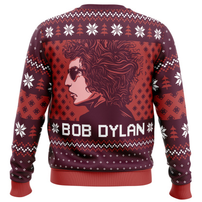 blood on the tracks bob dylan ugly christmas sweater 2 Blood On The Tracks Bob Dylan Ugly Christmas Sweater - Image 2