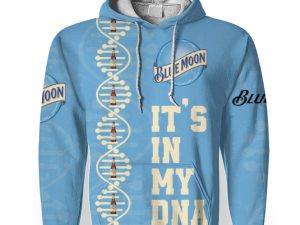 Blue Moon It's In My DNA-3D Unisex Hoodie - Image 1
