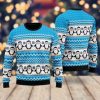Blue Penguins Xmas Pattern Ugly Christmas Sweater - Image 2