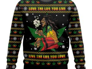 Bob Marley Ugly Christmas Sweater - Image 1