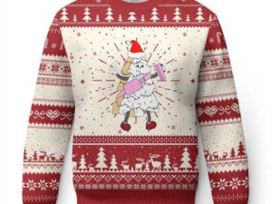 Boujee Christmas Tree Cake Ugly Christmas Sweater Out Here Lookin Like A Snack - Image 1