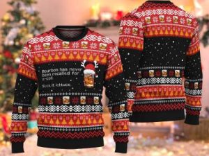 Bourbon Has Never Been Recalled For E Coli Ugly Christmas Sweater - Image 1