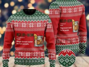 Bourbon Noun Ugly Christmas Sweater - Image 1