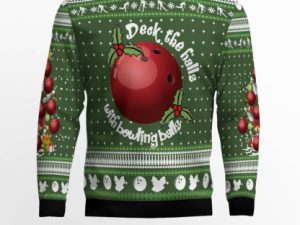 Bowling Ball Christmas Ugly Christmas Sweater - Image 1
