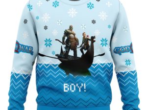 Boy God Of War Ugly Christmas Sweater - Image 1
