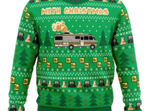 Br Ba Breaking Bad Ugly Christmas Sweater - Image 1