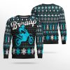 Braaap Moto Ugly Christmas Sweater Blue Version - Image 2