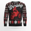 Braaap Moto Ugly Christmas Sweater Red Version - Image 1