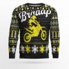 Braaap Moto Ugly Christmas Sweater Yellow Version - Image 1