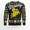 Braaap Snowmobile Ugly Christmas Sweater Yellow Version - Image 1