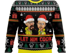 Breaking Bad Let Him Cook Christmas Ugly Christmas Sweater - Image 1