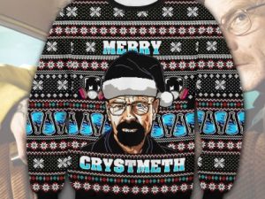 Breaking Bad Merry Crystmeth Ugly Christmas Sweater - Image 1