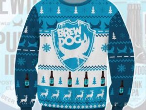 Brewdog Punk Ipa Ugly Christmas Sweater Holiday Gift - Image 1