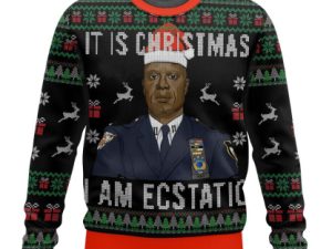 Brooklyn 99 Captain Holt It Is Christmas Ugly Christmas Sweater - Image 1
