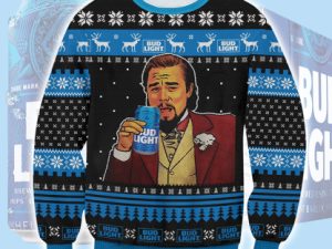 Bud Light Beer Meme Ugly Christmas Sweater - Image 1