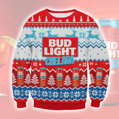 bud light chelada ugly christmas sweater 1 Bud Light Chelada Ugly Christmas Sweater - Image 1