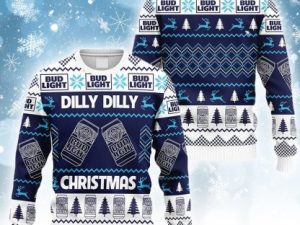 Bud Light Dilly Dilly Ugly Christmas Sweater - Image 1