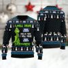 Bud Light Grinch Will Drink Everywhere Ugly Christmas Sweater - Image 1
