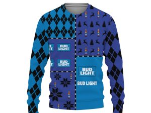 Bud Light Merry Christmas And -3D Sweatshirt - Image 1