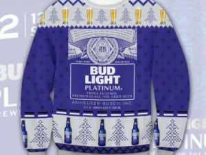 Bud Light Platinum Ugly Christmas Sweater - Image 1
