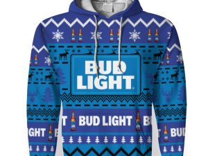 Bud Light Shirts Beer Vintage Logo-3D Unisex Hoodie - Image 1