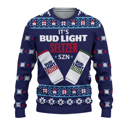 bud light ugly christmas sweater xmas gift holiday gift 1 Bud Light Ugly Christmas Sweater Xmas Gift Holiday Gift - Image 1