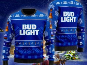 Bud Light Xmas Ugly Christmas Sweater - Image 1