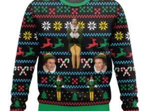Buddy The Elf Ugly Christmas Sweater - Image 1