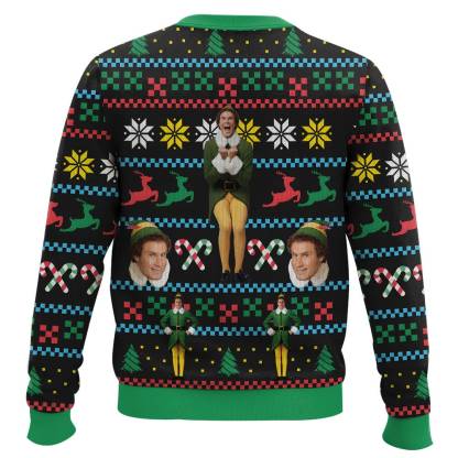 buddy the elf ugly christmas sweater 2 Buddy The Elf Ugly Christmas Sweater - Image 2