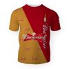 Budweiser And Pattern Logo-3D Unisex T-Shirt - Image 1