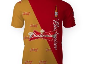 Budweiser And Pattern Logo-3D Unisex T-Shirt - Image 1