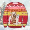 Budweiser Bulldog Ugly Christmas Sweater - Image 1