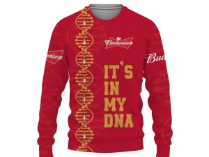 Budweiser It's In My DNA-3D Sweatshirt - Image 1
