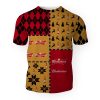 Budweiser Merry Christmas And -3D Unisex T-Shirt - Image 1