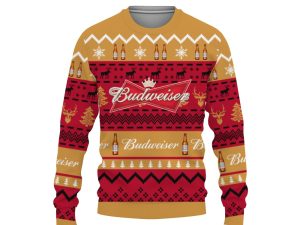 Budweiser Shirts Beer Vintage Logo-3D Sweatshirt - Image 1