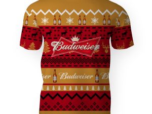 Budweiser Shirts Beer Vintage Logo-3D Unisex T-Shirt - Image 1