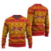 Budweiser Snowing Christmas Ugly Christmas Sweater - Image 1