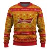 Budweiser Snowing Christmas Ugly Christmas Sweater - Image 2