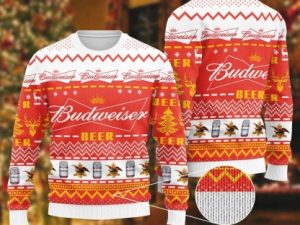 Budweiser Ugly Christmas Sweater - Image 1