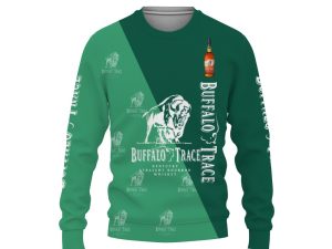 Buffalo Trace And Pattern Logo-3D Sweatshirt - Image 1