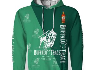 Buffalo Trace And Pattern Logo-3D Unisex Hoodie - Image 1