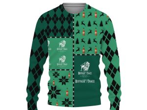 Buffalo Trace Merry Christmas And -3D Sweatshirt - Image 1