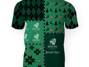 Buffalo Trace Merry Christmas And -3D Unisex T-Shirt - Image 1
