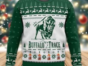 Buffalo Trace Ugly Christmas Sweater Holiday Gift - Image 1